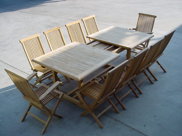 Anderson Teak Valencia Classic 15-Pieces Dining Set - Image 3