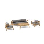 Anderson Teak SET-321 4-pc Palermo Deep Seating - Luxurious Dwelling - Your Luxury Home Product Experts