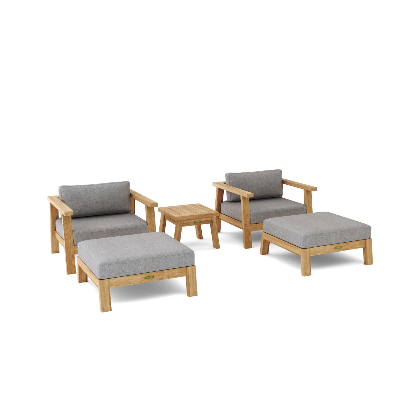 Anderson Teak SET-323 5-pc Palermo Deep Seating - Luxurious Dwelling - Your Luxury Home Product Experts