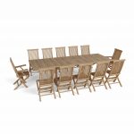 Anderson Teak Valencia Classic 13-Pieces Dining Set - Image 2