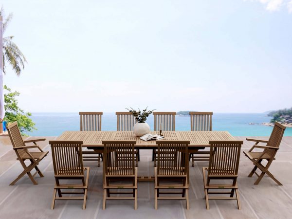 Anderson Teak Valencia Classic 11-Pieces Dining Set - Image 1