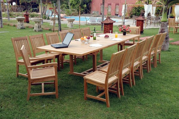 Anderson Teak Valencia Rialto 15-Pieces Dining Set - Image 1