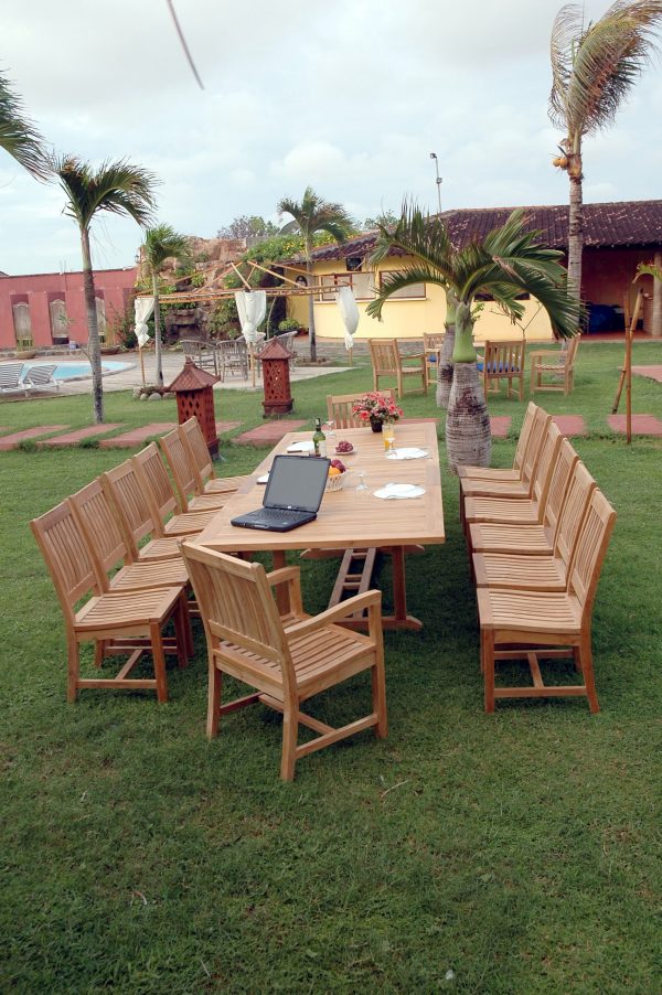Anderson Teak Valencia Rialto 15-Pieces Dining Set - Image 3