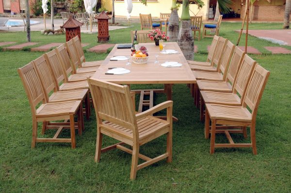 Anderson Teak Valencia Rialto 15-Pieces Dining Set - Image 2