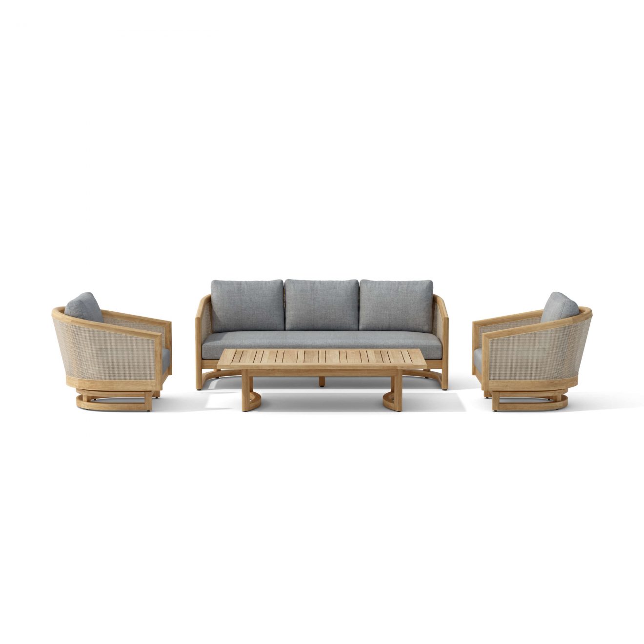 Anderson Teak SET-338 4-pc Catania Deep Seating Set - Luxurious Dwelling - Your Luxury Home Product Experts