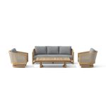 Anderson Teak SET-338 4-pc Catania Deep Seating Set - Luxurious Dwelling - Your Luxury Home Product Experts