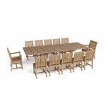 Anderson Teak Valencia Rialto 13-Pieces Dining Set - Luxurious Dwelling - Your Luxury Home Product Experts