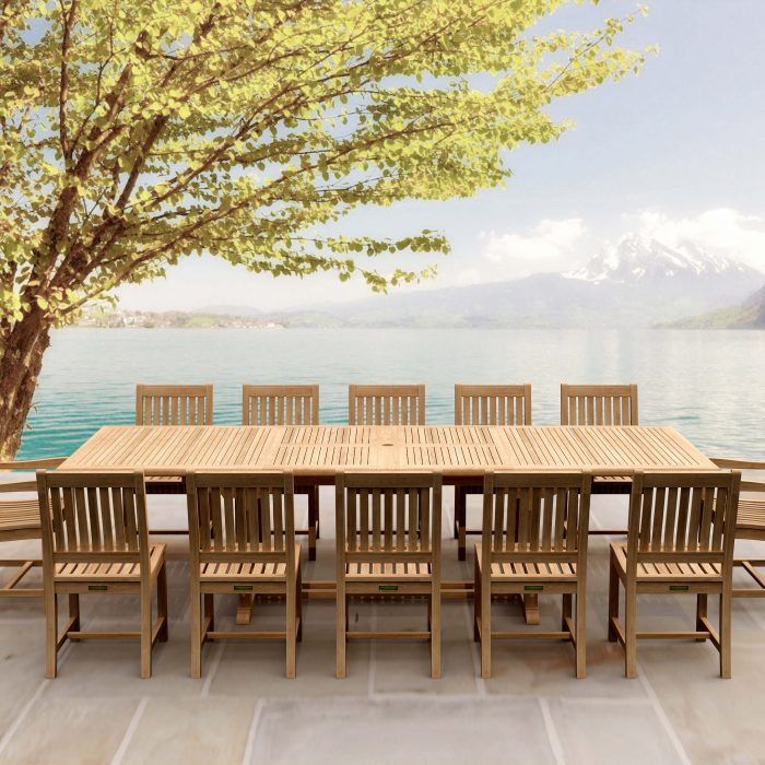 Anderson Teak Valencia Rialto 15-Pieces Dining Set - Luxurious Dwelling - Your Luxury Home Product Experts