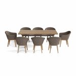 Anderson Teak SET-39A 9-pc Alura Padua Dining Table Set - Luxurious Dwelling - Your Luxury Home Product Experts