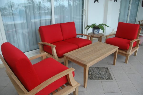 Anderson Teak Brianna 5-Pieces Deep Seating Loveseat Set - Image 2
