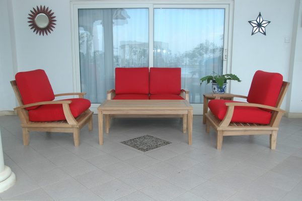 Anderson Teak Brianna 5-Pieces Deep Seating Loveseat Set - Image 4