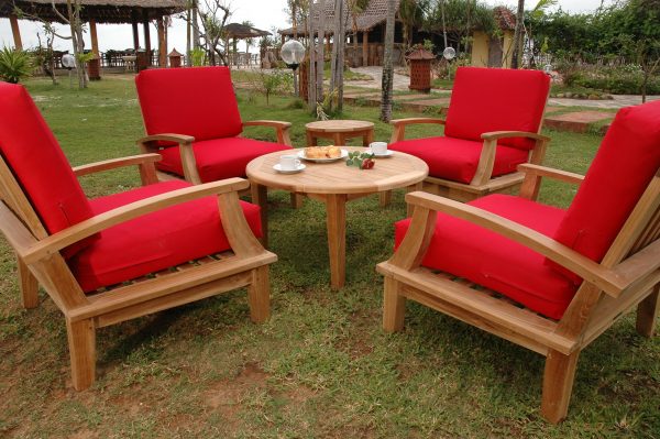 Anderson Teak Brianna 6-Pieces Deep Seating Armchair Set - Image 3