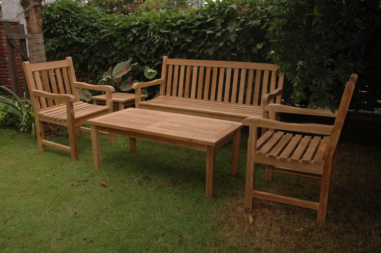 Anderson Teak Classic 3-Seater 5-Pieces Conversation Set - Image 2