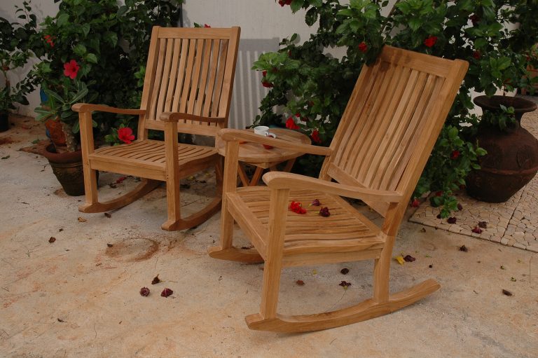Anderson Teak Del-Amo Bahama 3-Pieces Set with Folding Round Side Table - Image 3