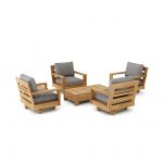 Anderson Teak SET-523 6-pc Madera Deep Seating - Luxurious Dwelling - Your Luxury Home Product Experts