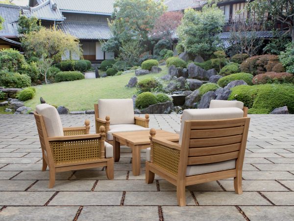 Anderson Teak SET-55 5-pc Luxe Modular Deep Seating Set - Image 1