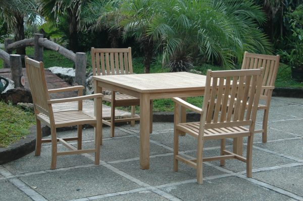 Anderson Teak Windsor Wilshire 5-Pieces Dining Set - Image 2