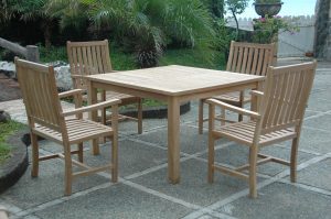 Anderson Teak Windsor Wilshire 5-Pieces Dining Set - Luxurious Dwelling - Your Luxury Home Product Experts