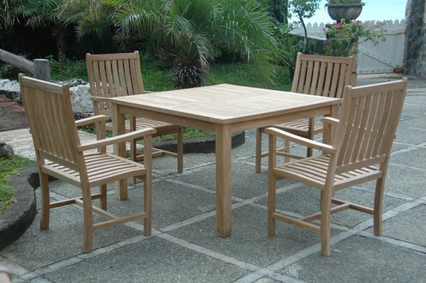 Anderson Teak Windsor Wilshire 5-Pieces Dining Set - Image 1