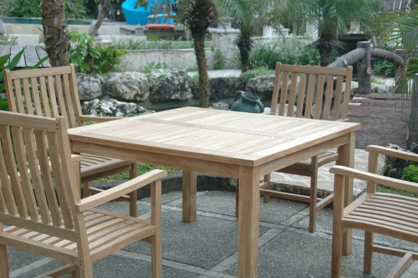 Anderson Teak Windsor Wilshire 5-Pieces Dining Set - Image 4