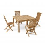 Anderson Teak Windsor Classic 5-Pieces Folding Dining Chair - Image 2