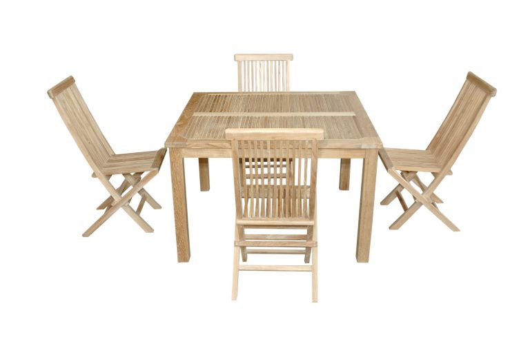 Anderson Teak Windsor Classic 5-Pieces Folding Dining Chair - Image 3