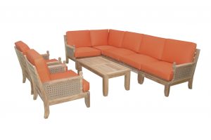 Anderson Teak Luxe 8-Pieces Modular Set - Luxurious Dwelling - Your Luxury Home Product Experts