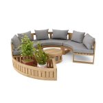 Anderson Teak SET-808 Circular Modular Deep Seating Set - Luxurious Dwelling - Your Luxury Home Product Experts