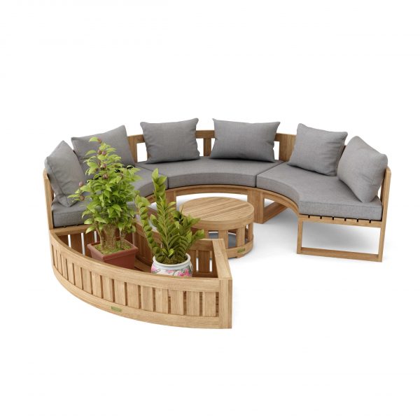 Anderson Teak SET-808 Circular Modular Deep Seating Set - Image 2