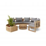 Anderson Teak SET-808 Circular Modular Deep Seating Set - Image 4