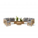 Anderson Teak SET-809 Circular Modular Deep Seating Set - Image 2