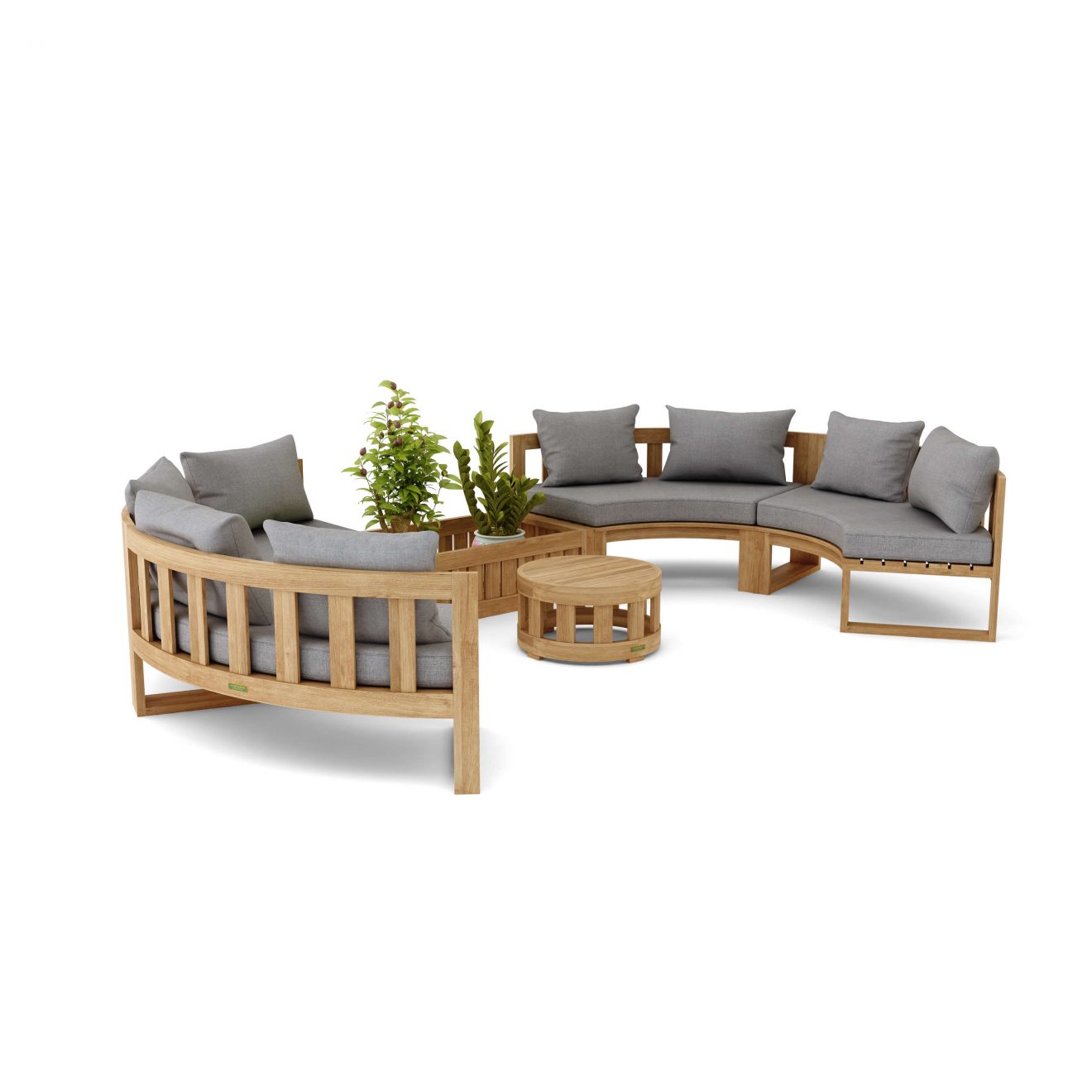 Anderson Teak SET-809 Circular Modular Deep Seating Set - Luxurious Dwelling - Your Luxury Home Product Experts