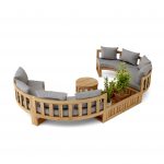 Anderson Teak SET-809 Circular Modular Deep Seating Set - Image 4