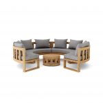 Anderson Teak SET-810 Circular Modular Deep Seating Set - Image 2