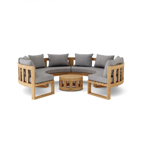Anderson Teak SET-810 Circular Modular Deep Seating Set - Image 2