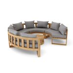 Anderson Teak SET-810 Circular Modular Deep Seating Set - Luxurious Dwelling - Your Luxury Home Product Experts