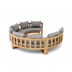 Anderson Teak SET-810 Circular Modular Deep Seating Set - Image 4