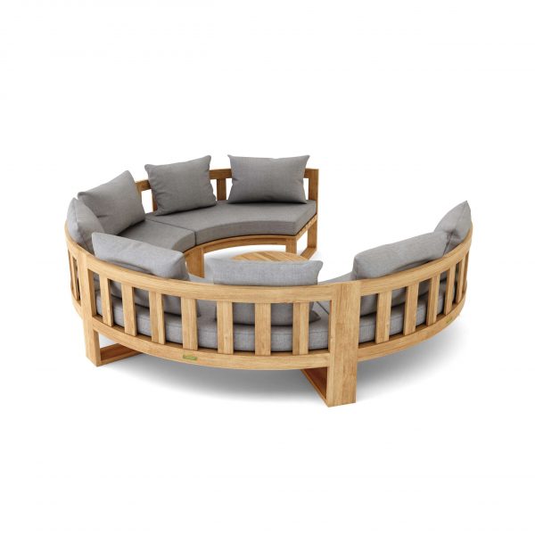 Anderson Teak SET-810 Circular Modular Deep Seating Set - Image 4