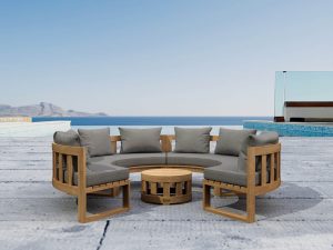 Anderson Teak SET-810 Circular Modular Deep Seating Set - Luxurious Dwelling - Your Luxury Home Product Experts