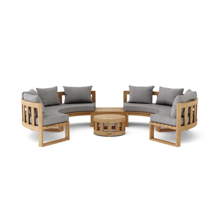 Anderson Teak SET-811 Circular Modular Deep Seating Set - Image 2