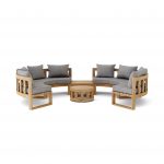 Anderson Teak SET-811 Circular Modular Deep Seating Set - Image 2