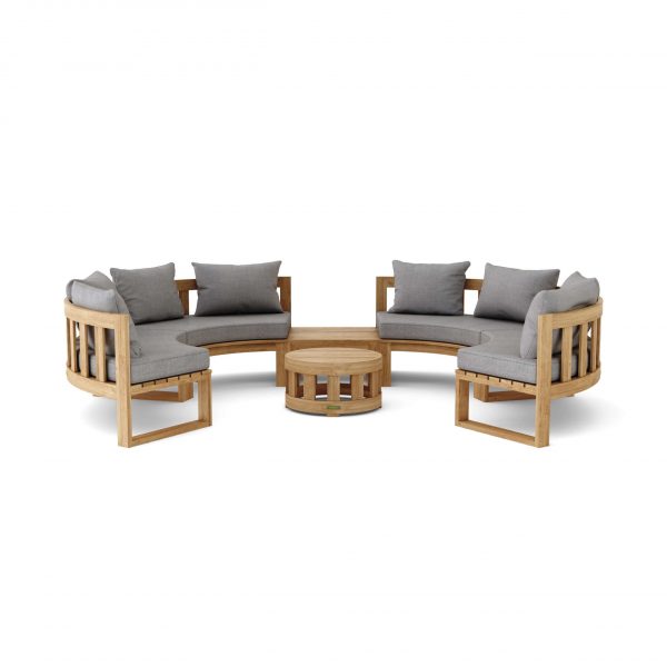 Anderson Teak SET-811 Circular Modular Deep Seating Set - Image 2
