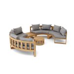 Anderson Teak SET-811 Circular Modular Deep Seating Set - Luxurious Dwelling - Your Luxury Home Product Experts