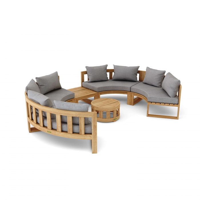 Anderson Teak SET-811 Circular Modular Deep Seating Set - Image 3