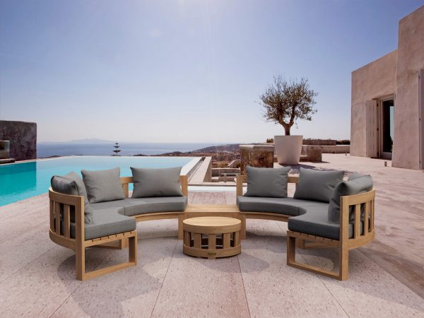 Anderson Teak SET-811 Circular Modular Deep Seating Set - Image 1