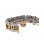 Anderson Teak SET-812 Circular Modular Deep Seating Set - Image 3