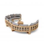 Anderson Teak SET-812 Circular Modular Deep Seating Set - Image 4