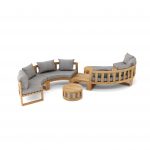 Anderson Teak SET-813 Circular Modular Deep Seating Set - Image 2