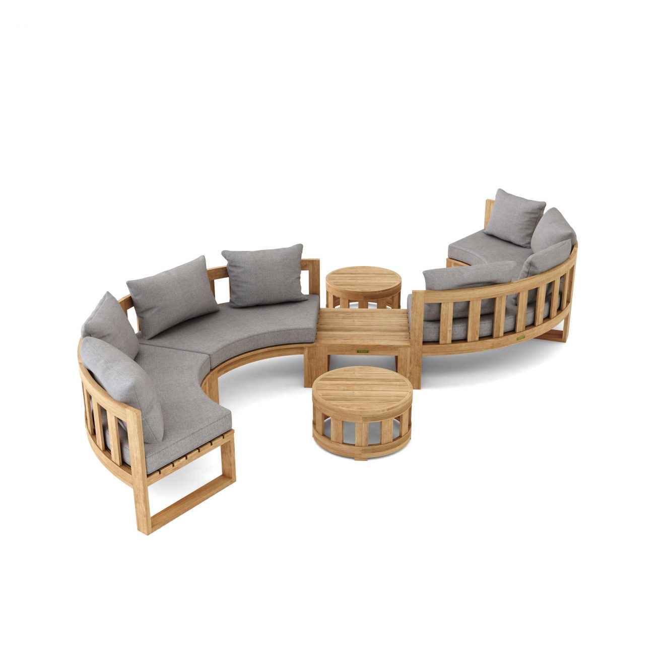 Anderson Teak SET-813 Circular Modular Deep Seating Set - Luxurious Dwelling - Your Luxury Home Product Experts