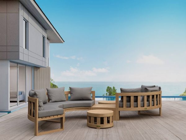Anderson Teak SET-813 Circular Modular Deep Seating Set - Image 1